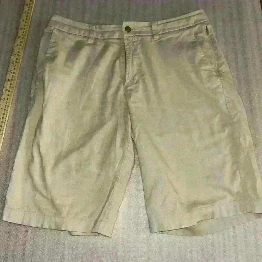 Lululemon Shorts Mens 30‎ Tan Desert Sand Khaki The Works Short Quick Oxford